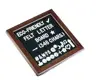 Cherry- Red wood frame Message changeable felt letter board with 400 letters,cotton bag and wooden stand