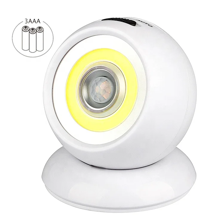 Ningbo factory supply led motion sensor night light with cob