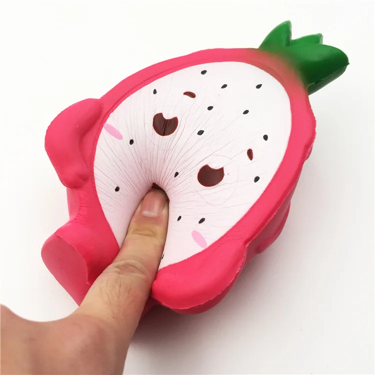 Pu Foam Squeeze Eco Friendly Non Toxic Cartoon Fruit Scented Half