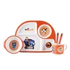 2018 new design cheap bulk EU/CE certificated matt bamboo melamine tableware dinner set
