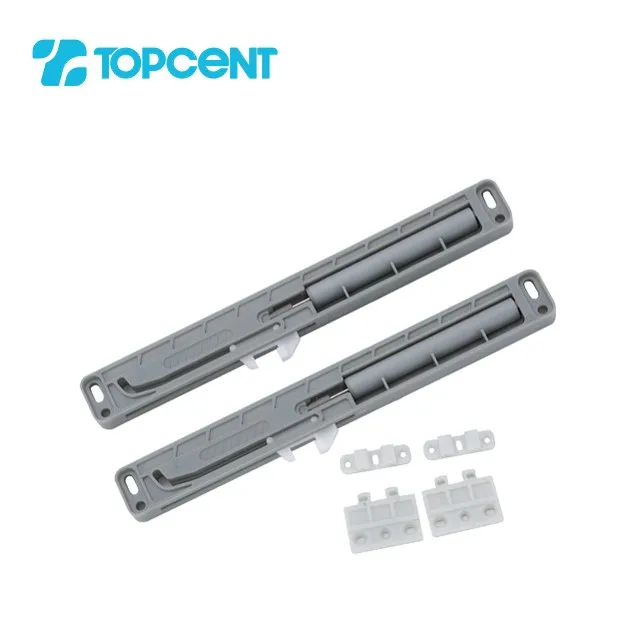 Topcent Grey Plastic And Iron Kitchen Drawer Slide Cabinet Soft