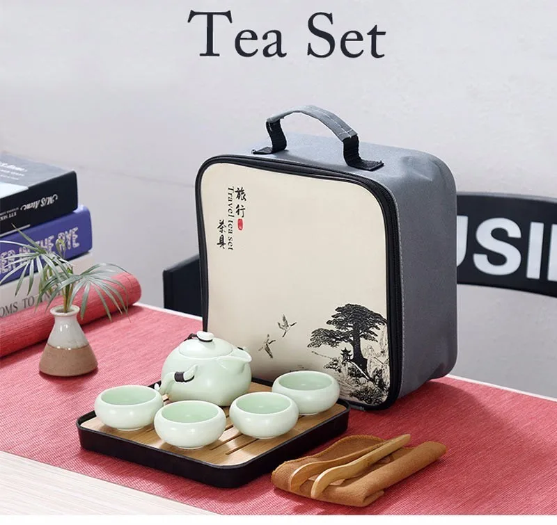 Chinese Travel Kung Fu Portable Tea Set Ceramic