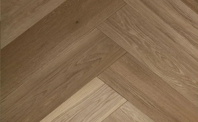 120mm Width Natural Oiled Unfinished Customerized Solid Herringbone Parquet White Oak Wood Flooring