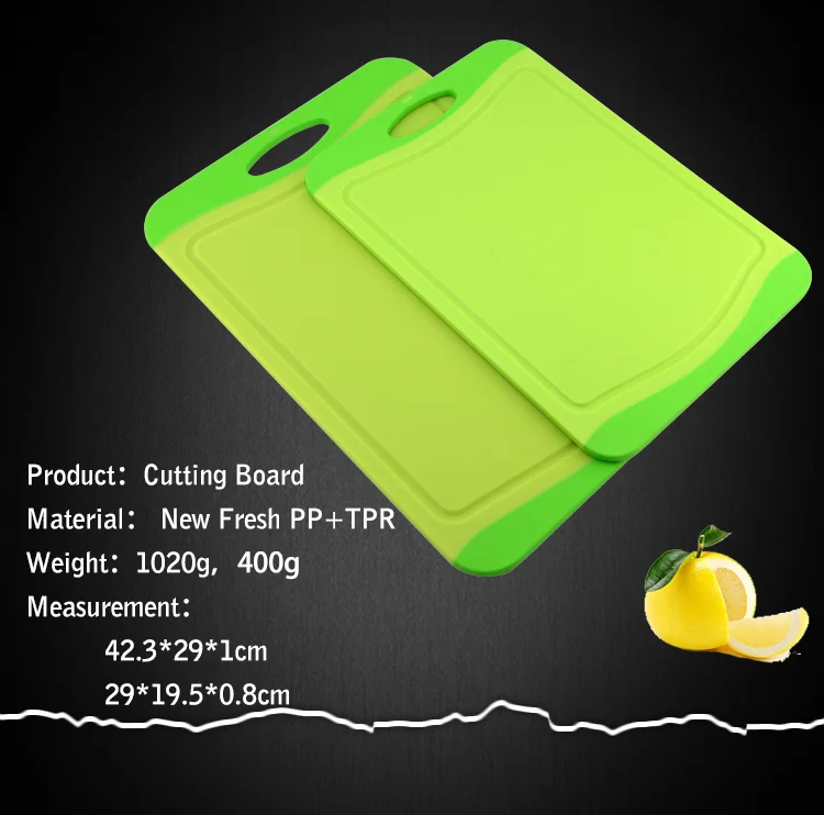 New Fresh PP and TPR Material Plastic Cutting Board