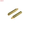 M3*22+4MM Hex head BRASS Spacing Screw Threaded Pillar PCB STANDOFF SPACER M3 22+4MM Hexagonal Stud Spacer 22+4 22MM+4MM