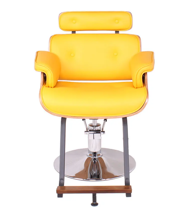 Modern Hair Salon Chairs Salon Furniture Styling Chairs Yellow Adjustable Styling Chair With Headrest View Styling Chair With Headrest Fanjie Product Details From Foshan Fanjie Furniture Co Ltd On Alibaba Com