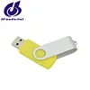 Metal Rotatable Card USB Flash Drive Disk Swivel USB 2.0 Flash Memory Drive Customized Gift USB Flash Disk