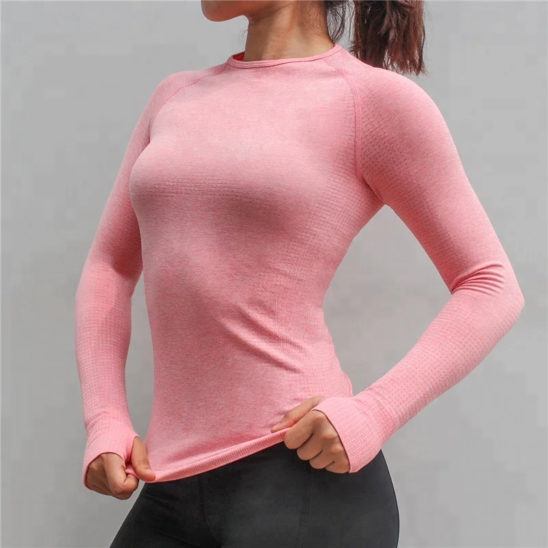 

Women Sports Fitness Long Sleeve T-shirt Sports Wear Gym Shirt For Women