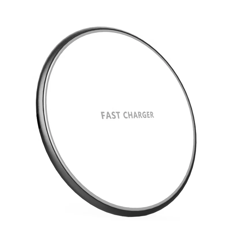 

OEM/ODM Ultra Slim Metal Qi Wireless Charging Pad Fast Charger For iPhone