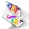 Best quality 3D painting metal tempered glass case for iphone x,for iphone x case ,for iphone x 3D tempered glass