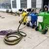 Block wall cleaning dustless sand blaster