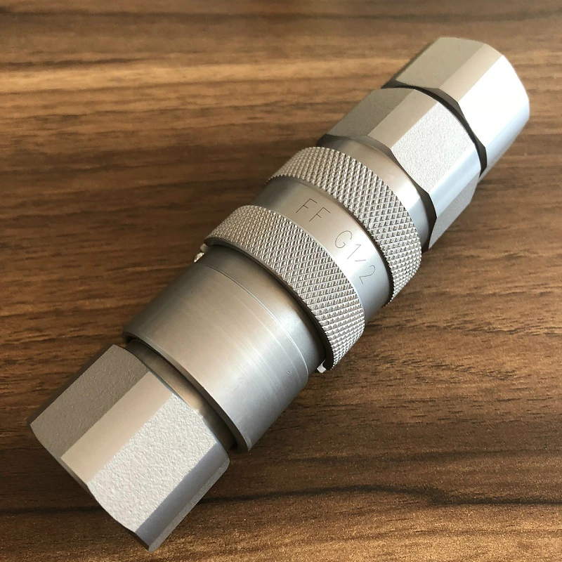 
Hydraulic Quick Connect Fitting Flat Face Coupling 