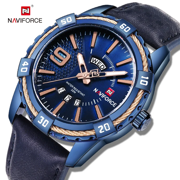 

2019 hot Naviforce relojes hombre sports luxury watches custom logo japan movement quartz mens wrist brand navy force, Silver;black;rose gold