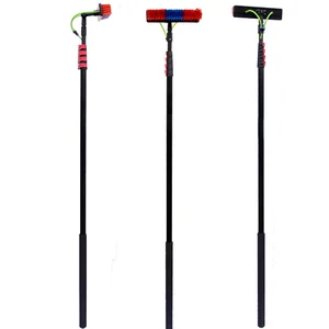 30ft water fed pole brush system with 9m aluminum telescopic pole for solar panel cleaning equipment