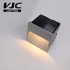 VJC 1W 2W 3W Outdoor IP65 Recessed Square LED Step Wall Light with Built-in Dimmable Driver and Box