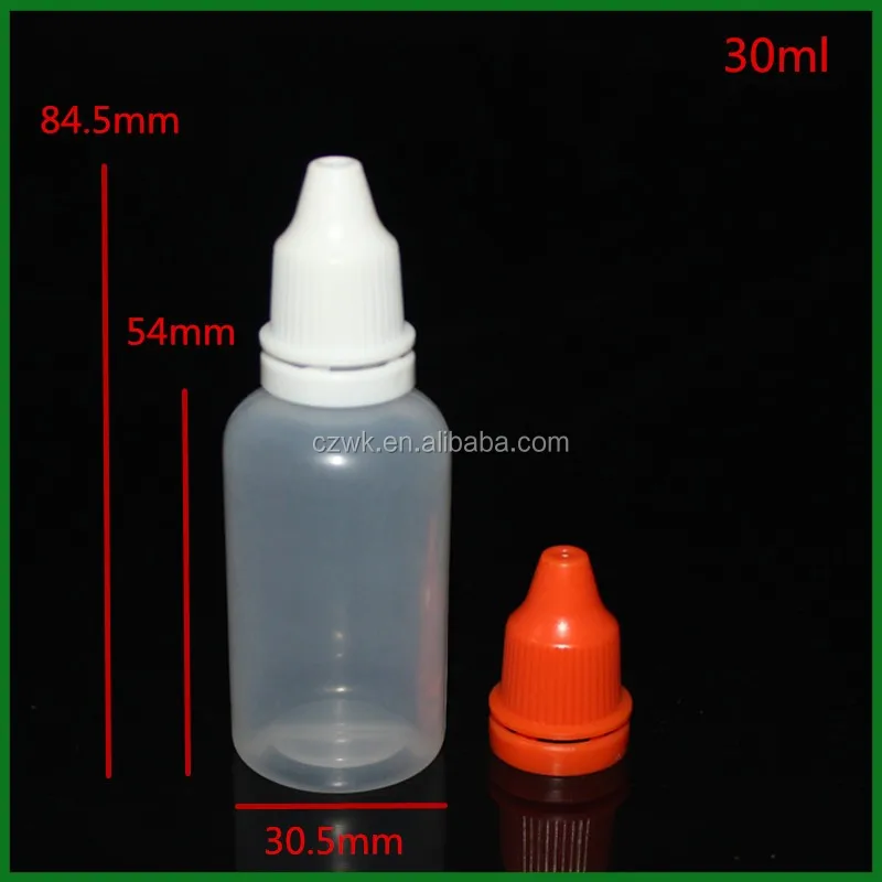 Pe 30ml Plastic Eye Dropper Vial Bottle With Child Proof ...