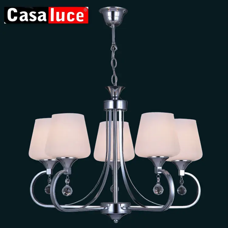 
2018New design modern simple 5 light glass crystal chandelier lighting 