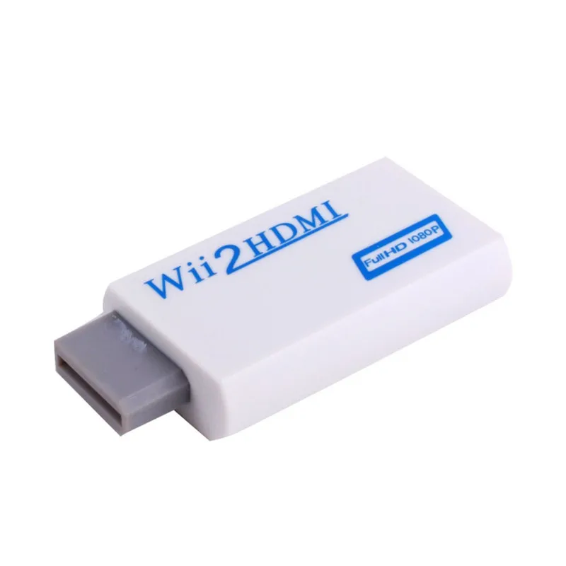 

For Wii to HDMI 1080P Converter Wii2HDMI Adapter 3.5mm Audio Video Output Full HD 1080P Output Upscaling