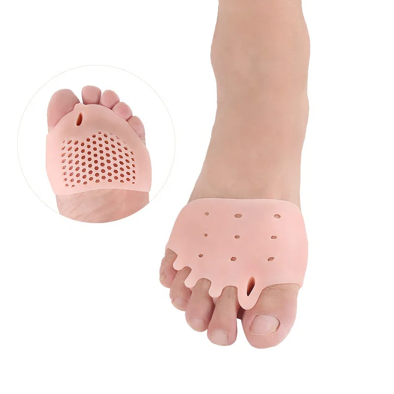 

Foot care product hallux valgus pro medicus 2pcs bunion corrector five toe separators, White,beige