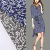 Best price 100% rayon breathable leaf print kid's garment dress soft shell fabric