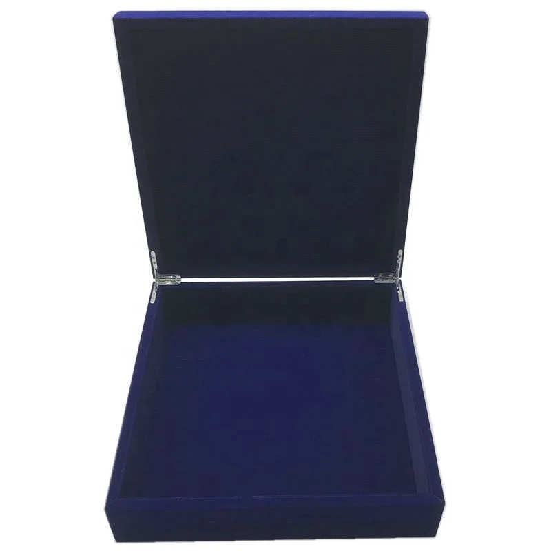 
Luxury Engraved Ramadan MDF velvet presentation box velvet storage decorative box laser cut logo 