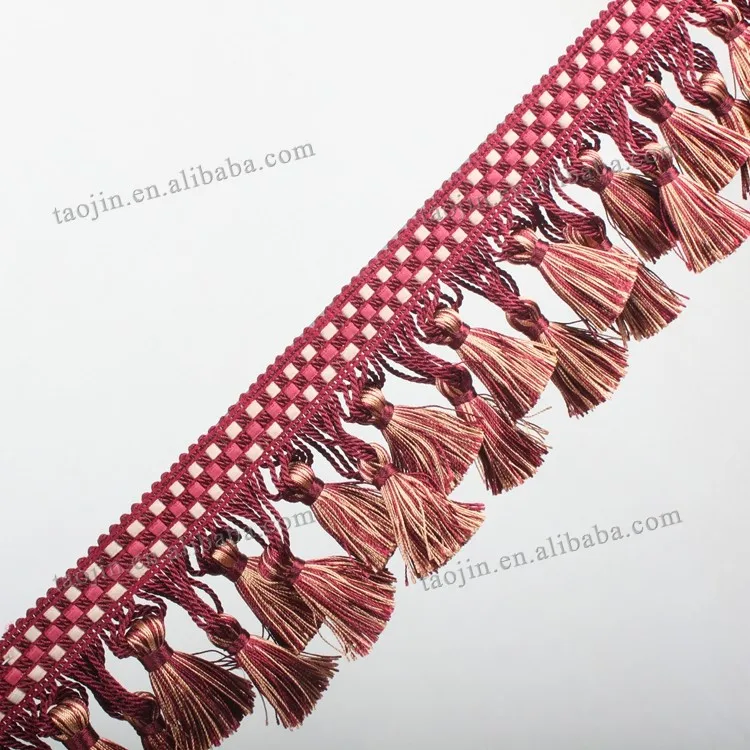Wholesale Tassel Fringe Trims For Curtain,Valance,Drapery,Tassel Fringe