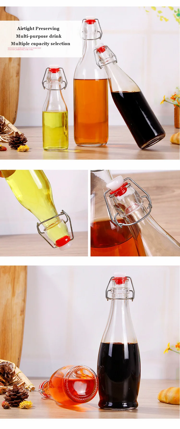 Swing Top Glass Bottles 150ml 250ml 500ml 1000ml Buy Glass Swing Top