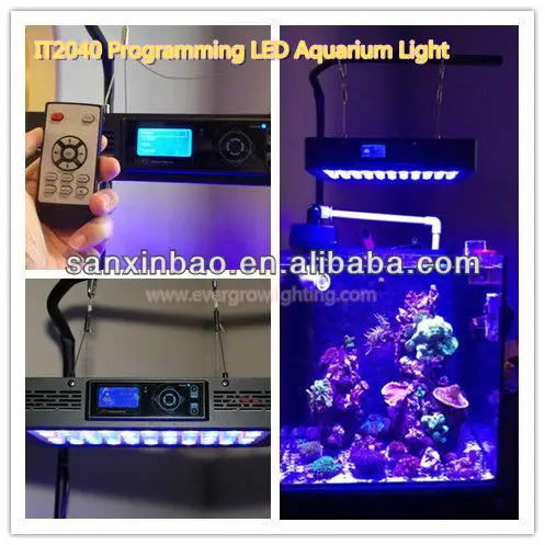 Touch screen 16inch / 120w / led aquarium light for marine reef growth