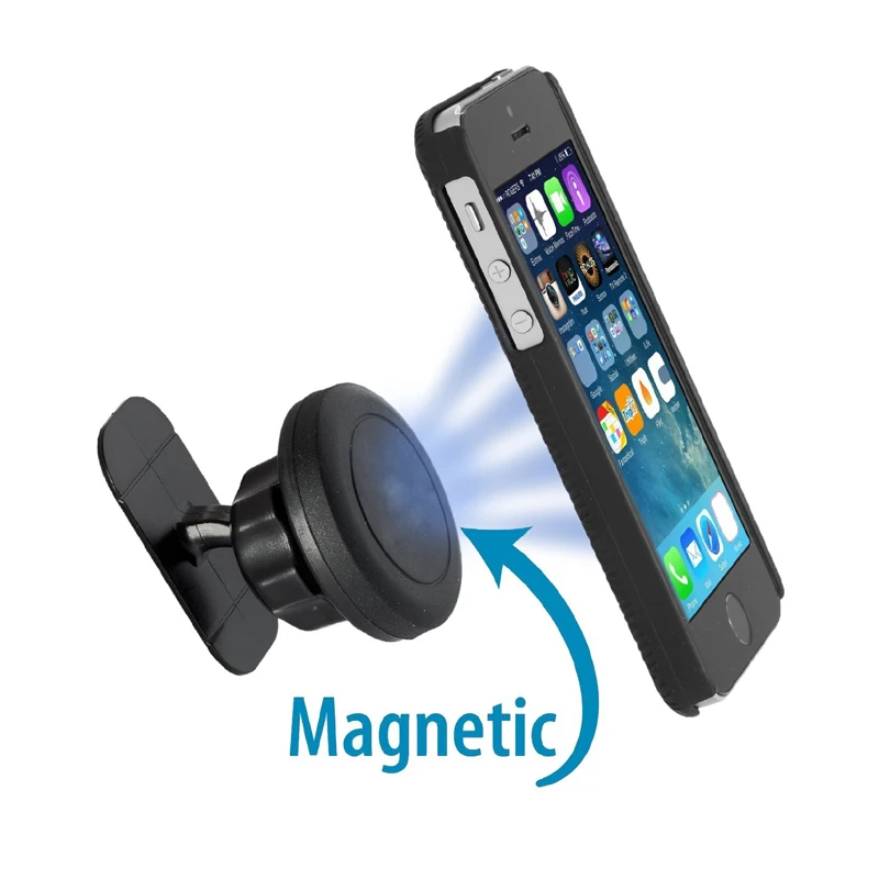 Mini 360°Rorating Stick On Dashboard Magnetic Car Mount Holder Cradle For Phone