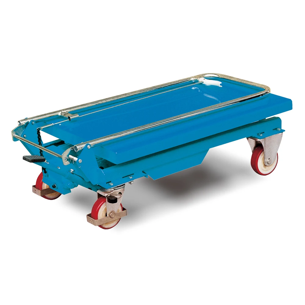 
Mobile Hand Operated Scissor Lift Table 