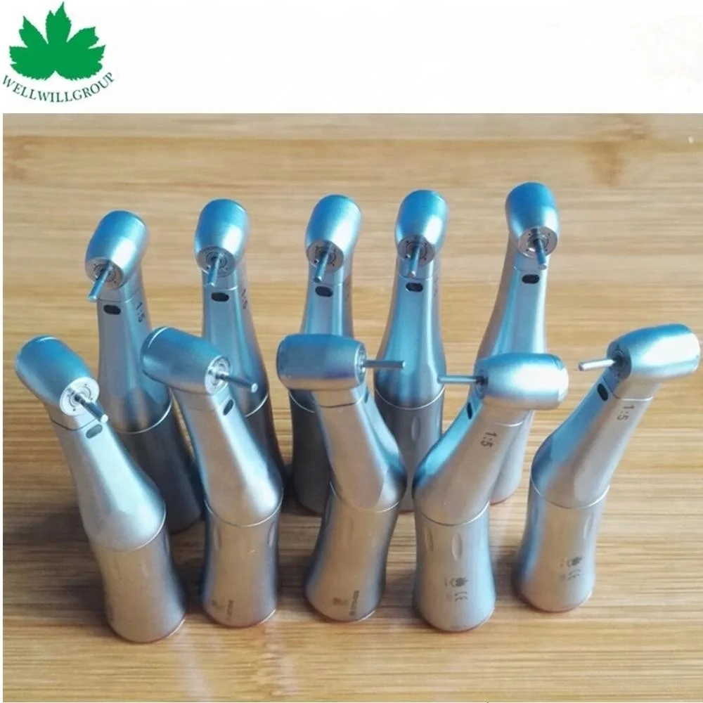 
Red Ring 1:5 Contra Angle LED Speed Increasing inner channel dental contra angle handpiece 