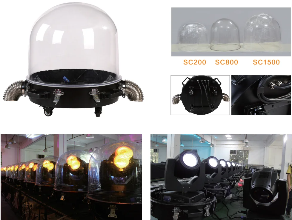 New Arrived With High Quality Plastic Dome Rain Cover Suitable 200w