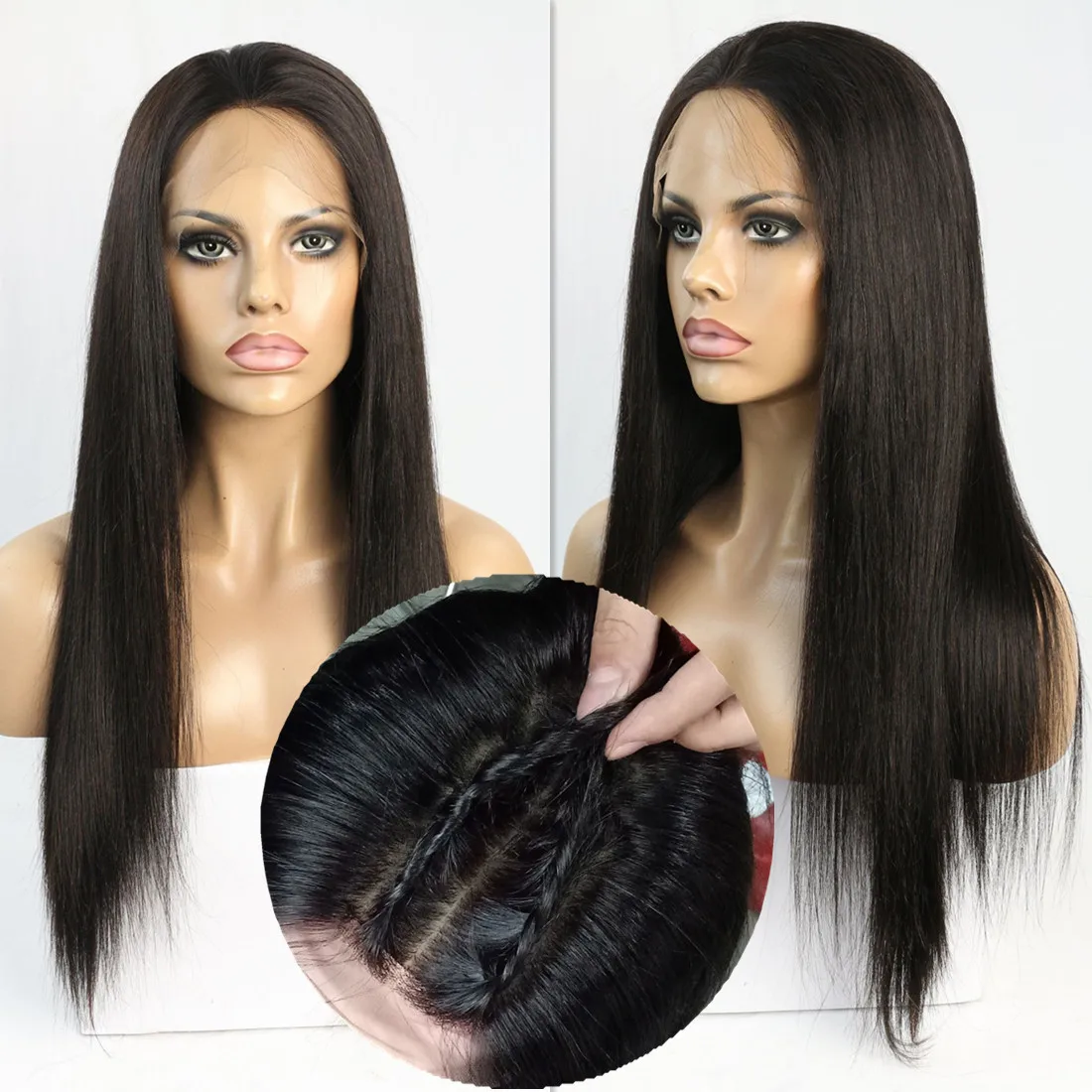 Glueless Cheap Silk Base Full Lace Wig Virgin Raw Indian Hair Silk Base ...