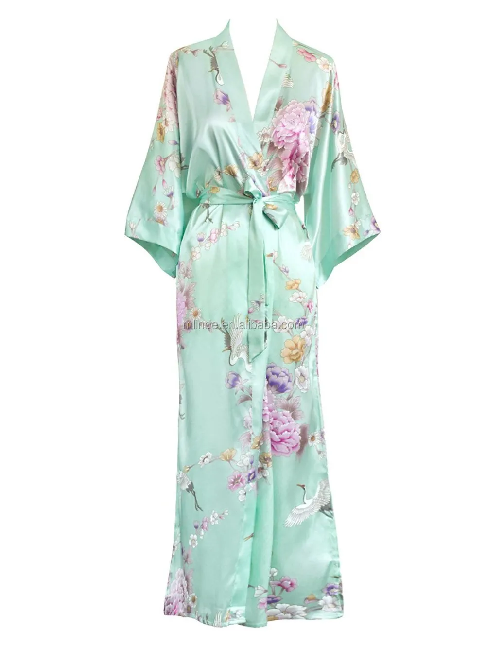 Old Shanghai Elegant Women's Kimono Long Robes Sleepwear Bathrobes Wholesale Custom Manufacturer