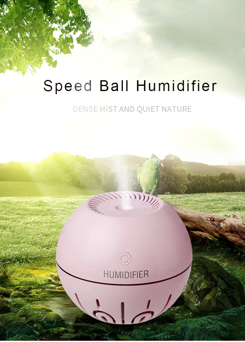 2019 amazon Speed ball humidifier with USB and Battery for sale
