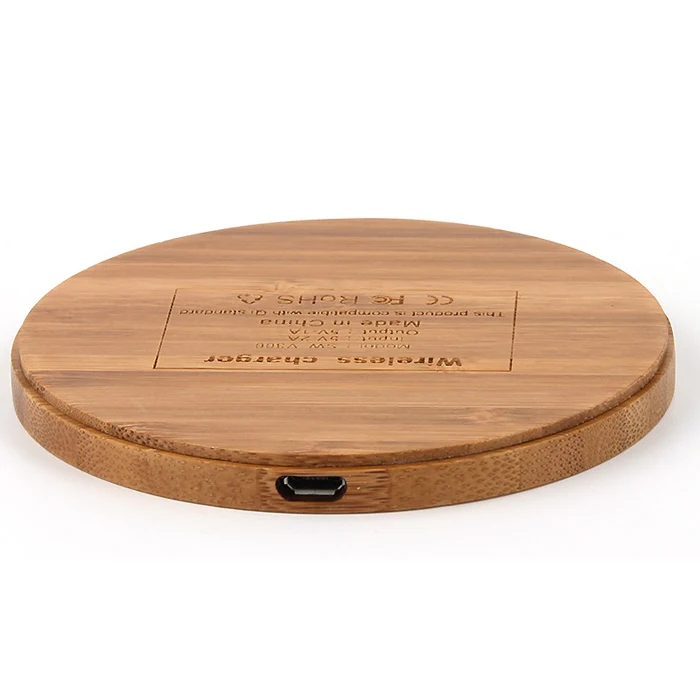 

Portable Qi Universal Wood Wireless Charger Pad, Wooden