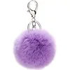 8-12cm Mixed color fur pom pom keychain fur ball keychains