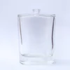 Custom oblate shape clear frosted glass pump spray perfume bottle 30,50,100ml