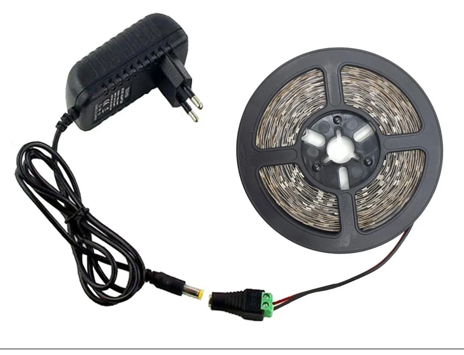 non waterproof 5M 300led RGB led strip 3528 2835 flexible strip light with 24key IR remote controller