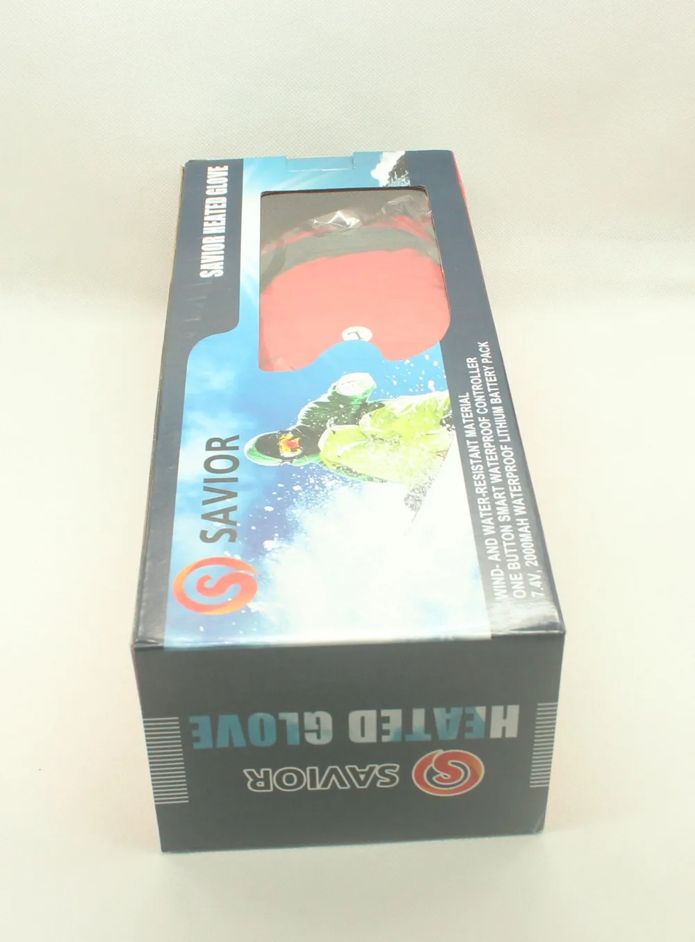 Five Fingers Heated Ski Gloves Carbon Fiber Wires Electric Thermal