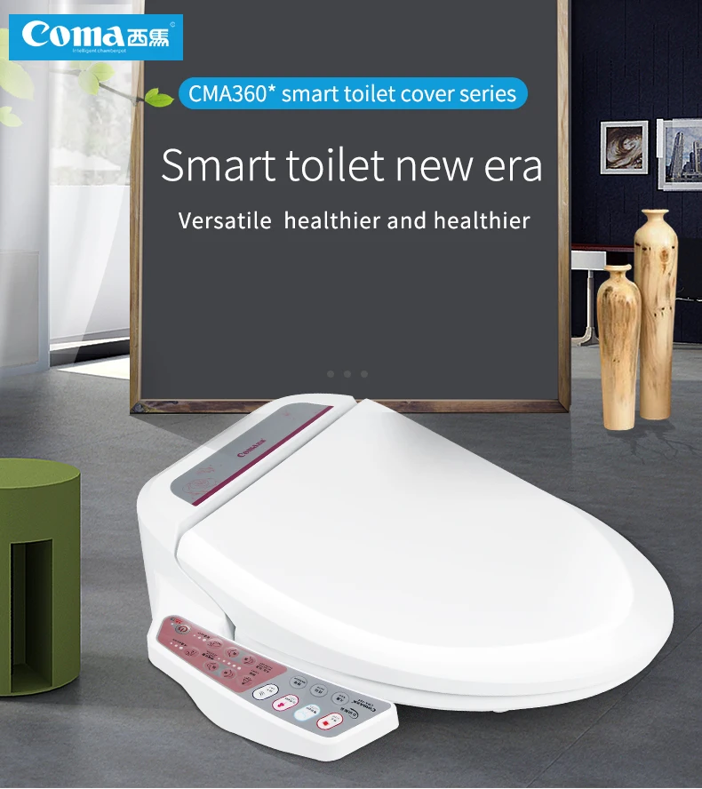 Sided Control Panel Intelligent Bidet Toilet Seat,Smart Toilet Seat