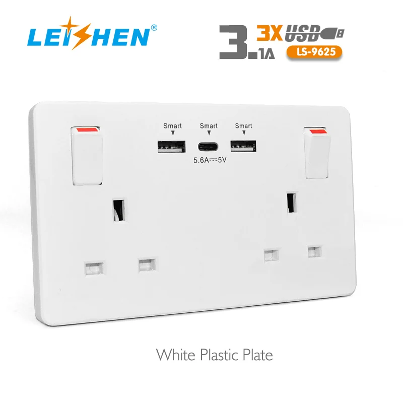 UK usb wall socket