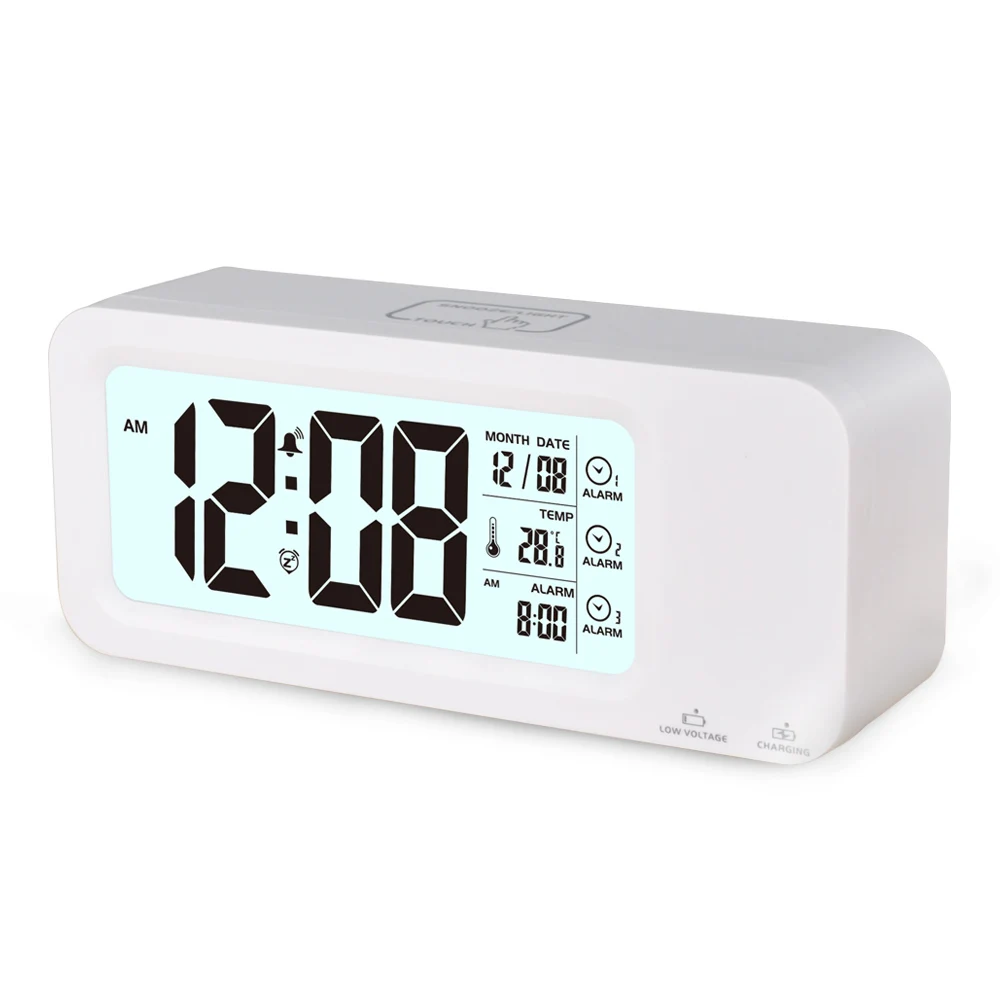 

LED16201 Large LCD Display Table Digital Light Clock Alarm LED alarm clock