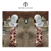 Wholesale custom make bust statue with pedstal white marble roma indoor decorative pillars