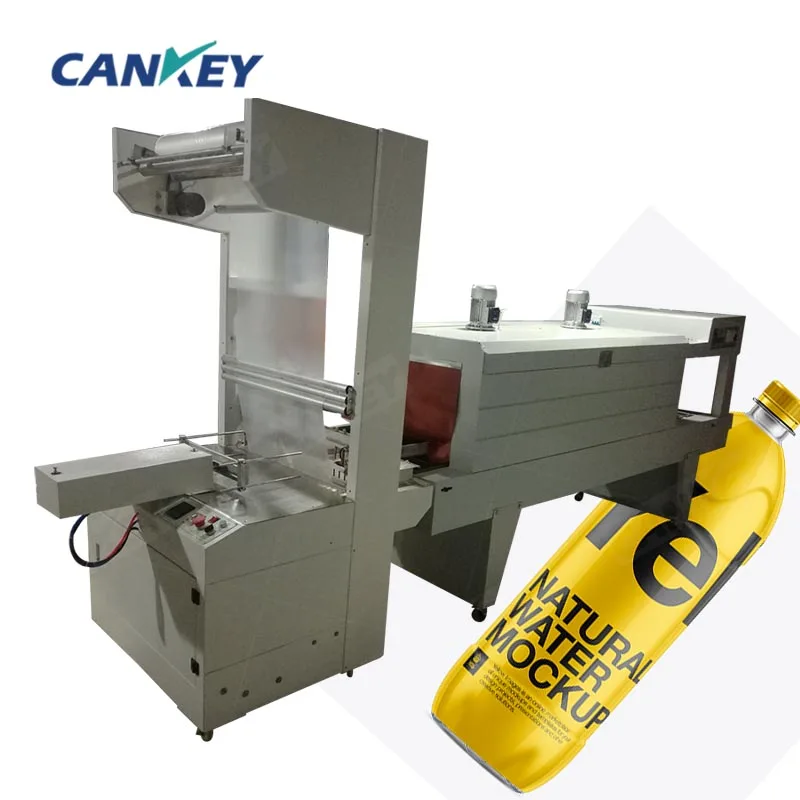Automatic Small Pet Bottle Shrink Wrapping Machine For Round Bottles