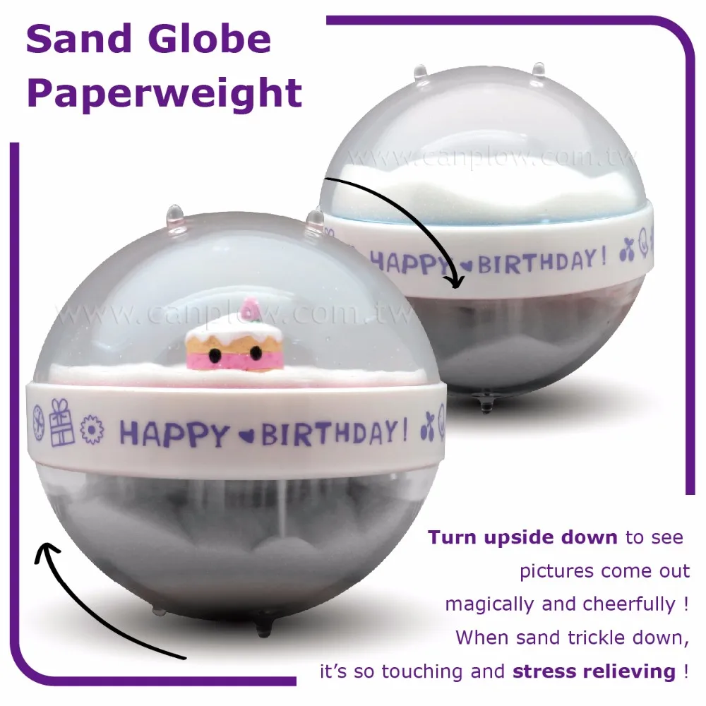 Acrylic birthday party souvenir sand paperweigt birthday souvenir gifts