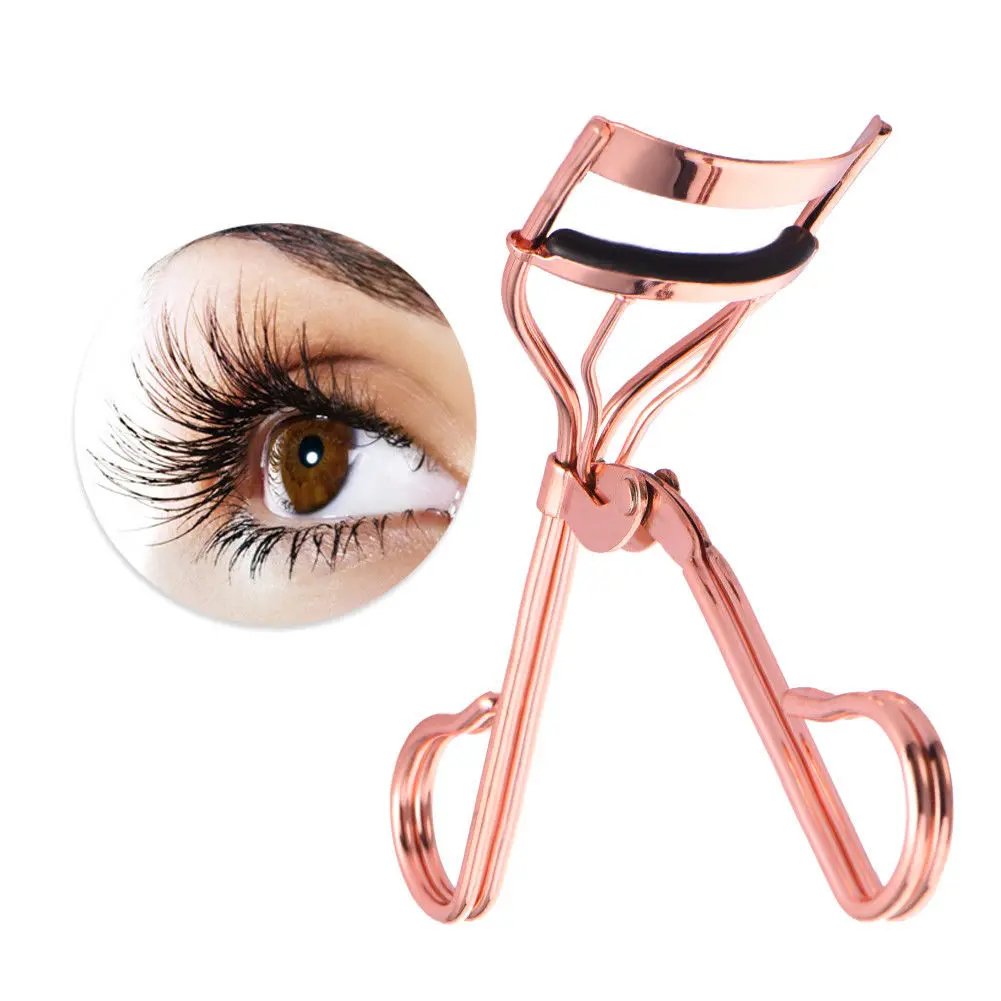 

1pc Rose Gold Makeup Eyelash Curler Curling Stainless Steel Grip Eyelash Clip Eyelash Cosmetic Makeup Tools Accessories