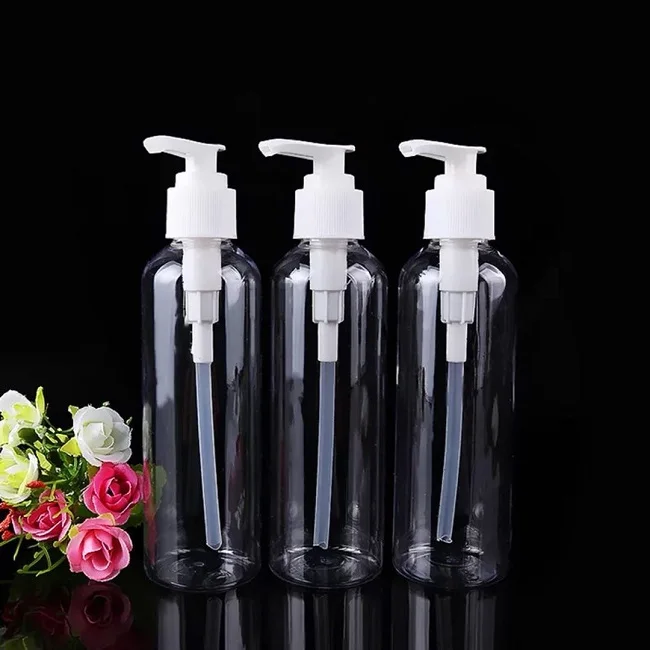350ml 330ml Plastic Shower Gel Liquid Dispenser Pump Bottle With Black