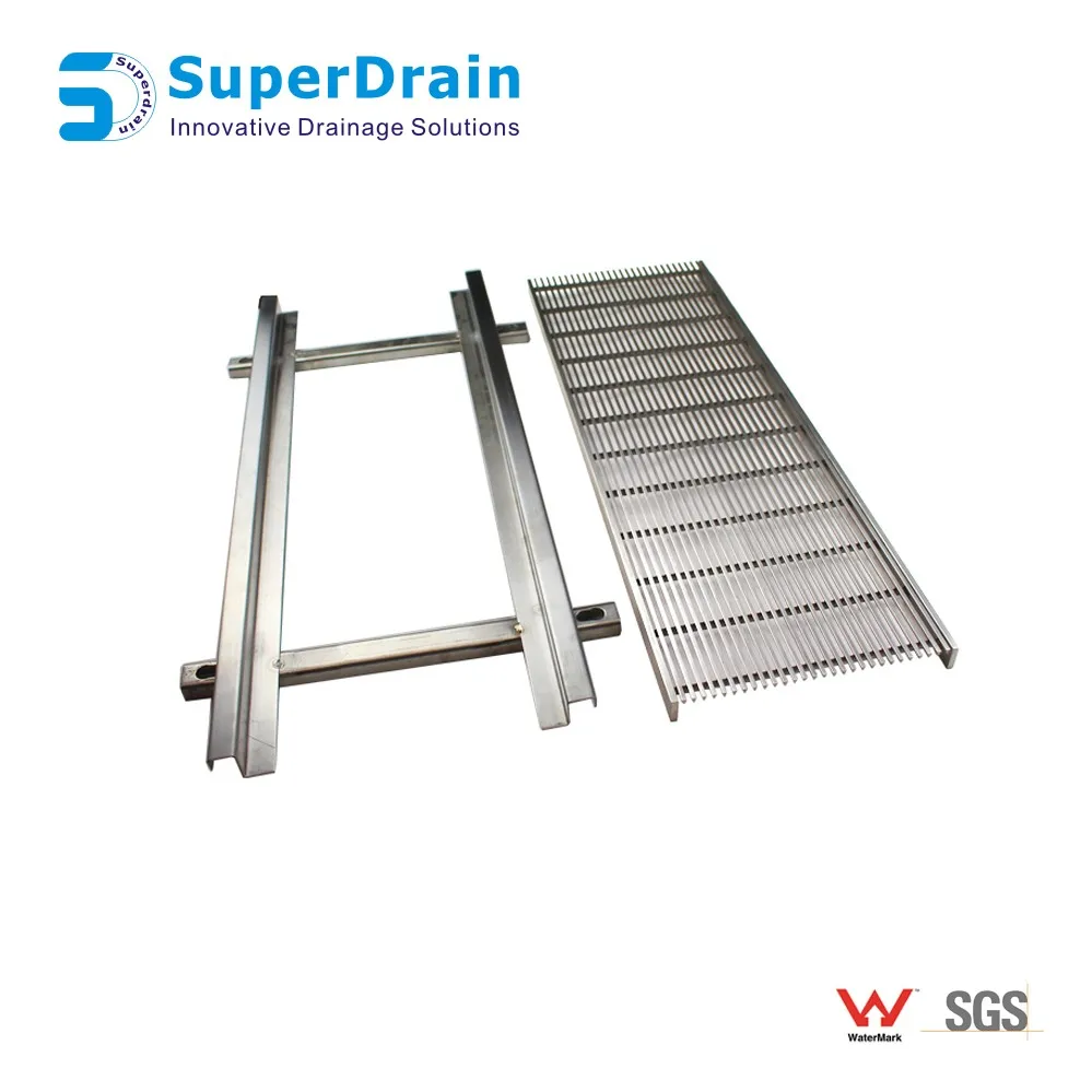 Rectangular Hair Strainer Floor Grating Drain Cover Stainless Steel