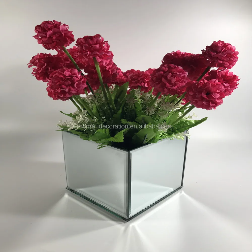 Square Mirrored Vase 10cm Best Vase Decoration 2018